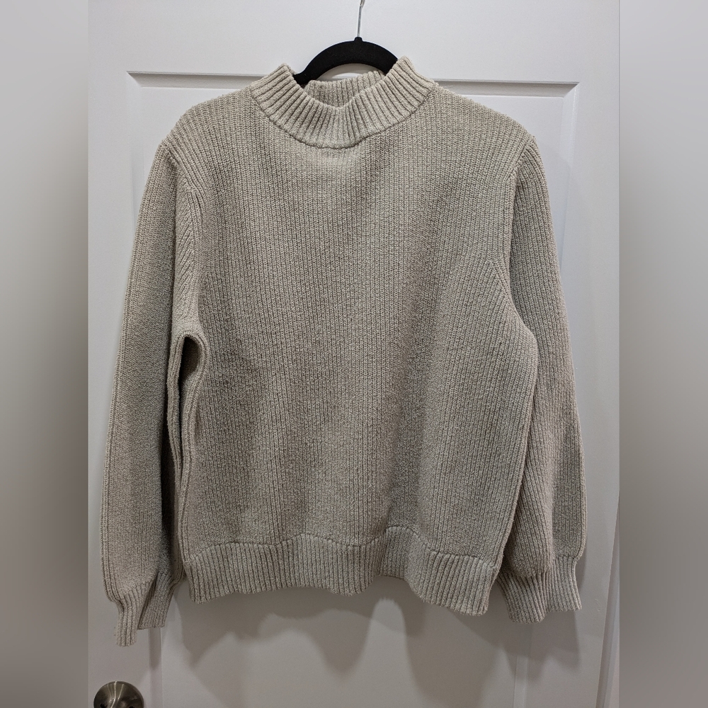 Patagonia Cowl Neck Knit Sweater - Light Beige